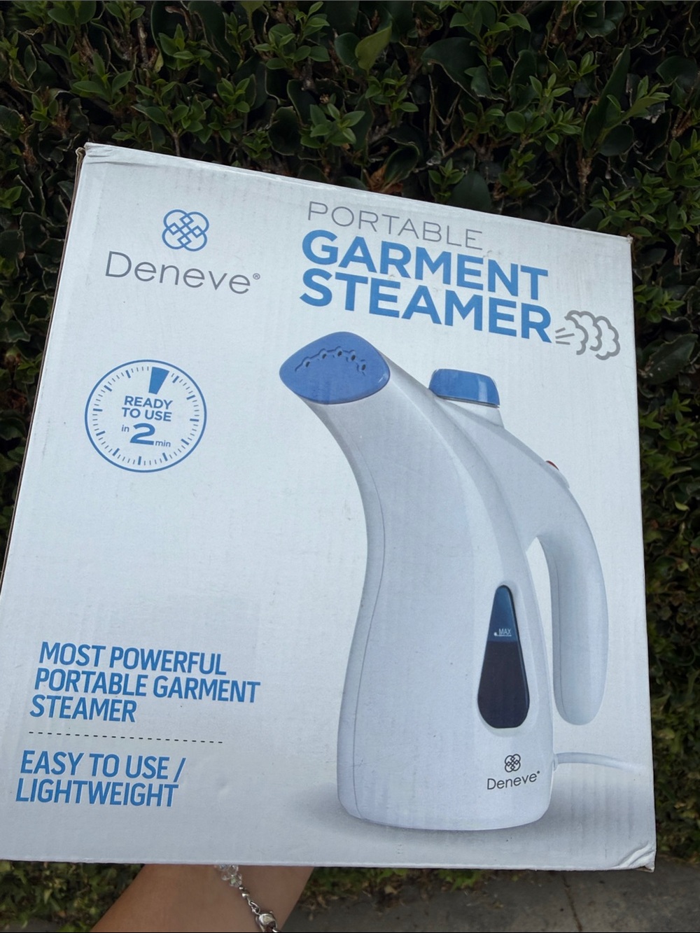 Blue Portable Garment Steamer